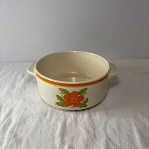 Vintage Lenox Small  6.5" Caserole Dish. Fire Flower. Temperware NO LID USA